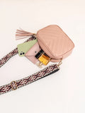 Shein- Square Chest Bag Tassel Embellished Detail