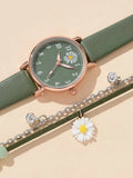 Shein Quartz watch with one piece round index dial and one piece bracelet
