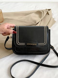 Shein - Mini Square Bag With Embroidered Flap Detail