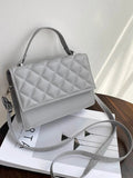 Shein - Mini diamond-shaped quilted flap square bag