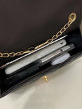 Shein - Mini twist-lock quilted flap chain bag