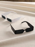 Shein- 2pairs Geo Frame Sunglasses