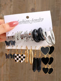 Shein - 10pairs/set Butterfly & Heart Decor Earrings