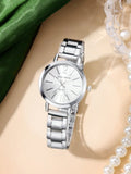 Shein - Minimalist Round Pointer Quartz Watch