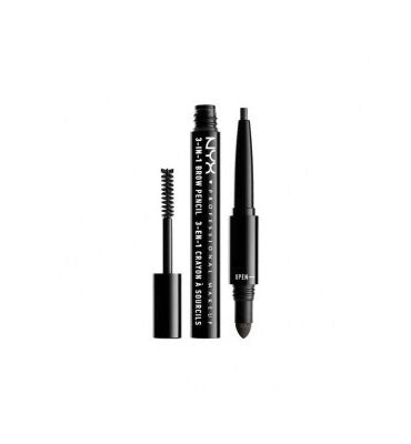 NYX Professional Makeup 3-in-1 Brow Pencil 09 Charcoal