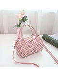 Shein - 1pc New Printed Women's Bag, Cylindrical Style Shoulder Bag, Fashionable And Simple Cross-Shoulder Bag