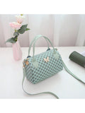 Shein - 1pc New Printed Women's Bag, Cylindrical Style Shoulder Bag, Fashionable And Simple Cross-Shoulder Bag