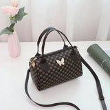 Shein - 1pc New Printed Women's Bag, Cylindrical Style Shoulder Bag, Fashionable And Simple Cross-Shoulder Bag