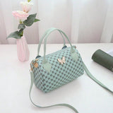 Shein - 1pc New Printed Women's Bag, Cylindrical Style Shoulder Bag, Fashionable And Simple Cross-Shoulder Bag