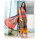 Keshia- Fleur 3 Piece Embroidered Unstitched Lawn