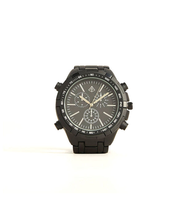 Bershka- Men Metal Analogue Watch- Black by Bagallery Deals priced at #price# | Bagallery Deals