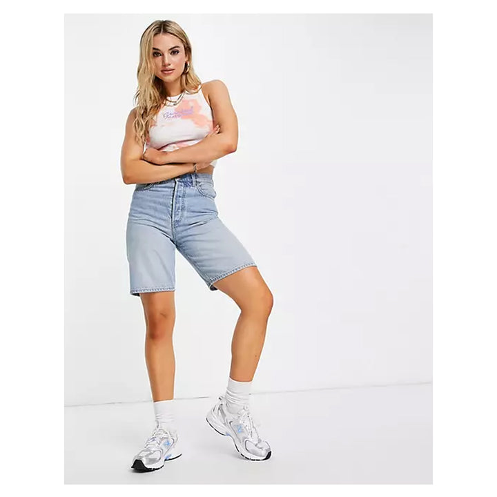 Asos- Crooked Tongues Racer Vest With Coral Tie Dye With Logo