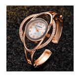 Dama Rusa- Rose Gold White Bracelet Watch For Women- TM-W-36