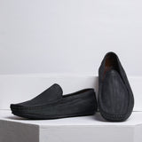 VYBE- Leather Loafer- Grey