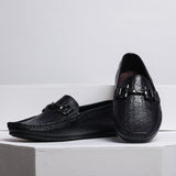 VYBE - Buckle Leather Loafer- Black