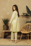 VYBE- Basic Co-Ord-Chikankari Lemon(Only Kurta)