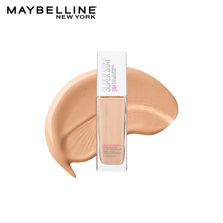 Maybelline New York- Superstay 24H Full Coverage Liquid Foundation 21 Nude Beige 30 ml