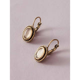 Shein - 1Pair Gemstone Decor Earrings