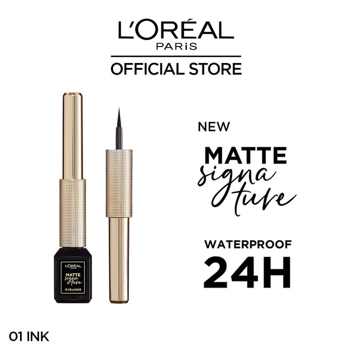 LOreal Paris- Matte Signature Eyeliner 01 Ink Black