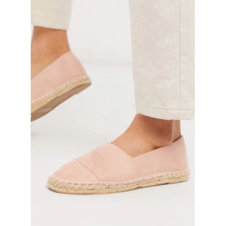 Asos Design- South Beach Espadrilles In Blush