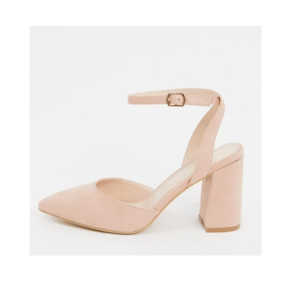 Asos Design- RAID Exclusive Neima block heeled shoes blush