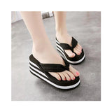 CSS- Summer Beach Flip Flops Slippers - Black