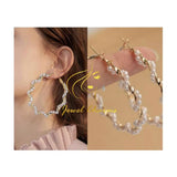 Jewel charms- Twisted Pearl Hoops Gold