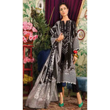 Gul Ahmed- 3PC Printed Lawn Unstitched Suit With Denting Lawn Dupatta B-22005