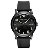 Emporio Armani- Men’s Quartz Silicone Strap Black Dial 43mm Watch AR11071
