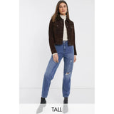 Asos- Only Tall Kelis Distressed Mom Jean in Blue