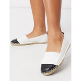 Asos- Jacey Espadrilles In White Canvas