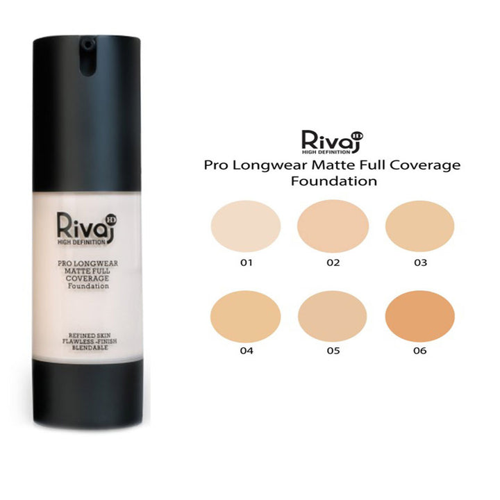 Rivaj- Pro L/w Longwear Matte Full Coverage Foundation Hd #3