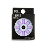 Primark- Sqare Matte Rectangular matte artificial nails- Lilac