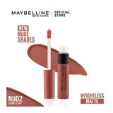 Maybelline New York- Color Sensational Liquid Matte- NU02 Strip It Off