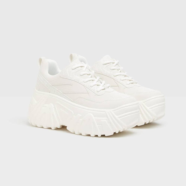 Bershka- Reflective platform trainers