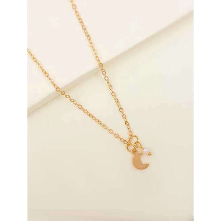 Shein- Emery Rose Moon Charm Necklace