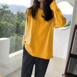 Wf Store- Plain Full Sleeves T-Shirt Yellow