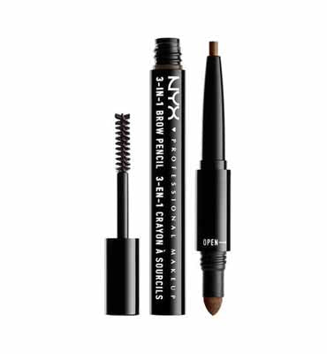 NYX Professional Makeup 3-in-1 Brow Pencil 03 Soft Brown