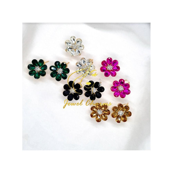 Jewel charms- Crystal Flower Tops