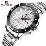 NAVIFORCE- Day And Date Edition nf-9198-1 Silver White