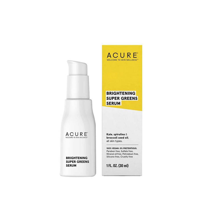 Acure- Brightening Super Greens Serum, 30 ml