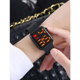 Shein - Silicone Strap Electronic Watch