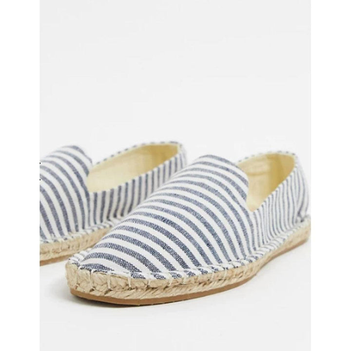 Asos Design- Asos Design Jual Espadrilles In Blue Stripe