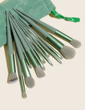 The Original 13 Pcs Make up Brushes Set Green