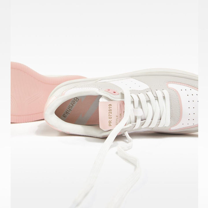 Bershka- Contrast perforated trainers.