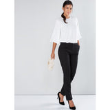 Max Fashion- Black Full Length Trousers with Pocket Detail