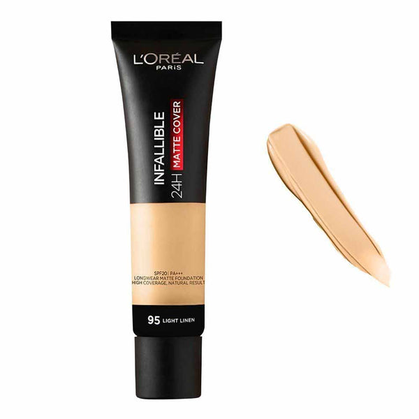 LOreal Paris- 24H Matte Cover 24H Matte Cover Foundation 95 Light Linen