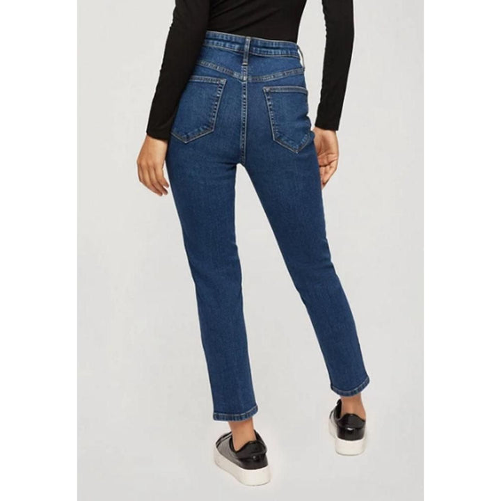 Asos Design- Miss Selfridge Petite Emily Jeans in Dark Blue Wash