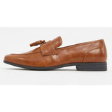 Asos- Loafers In Tan Faux Leather With Tassel