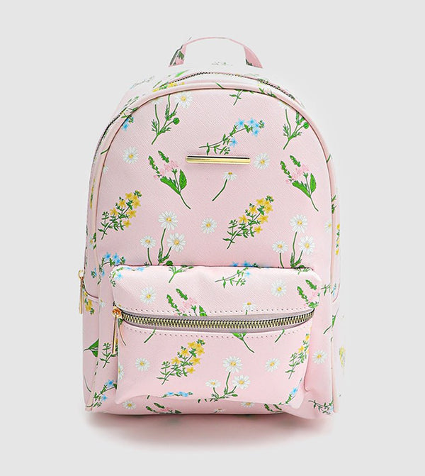 Ardene- Faux Leather Floral Essential Backpack